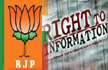 RTI plea seeks information on funds received by BJP